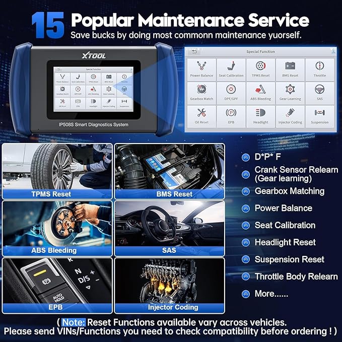 OBD2 Scanner Diagnostic Tool XTOOL IP508S: Code Reader - Image 3