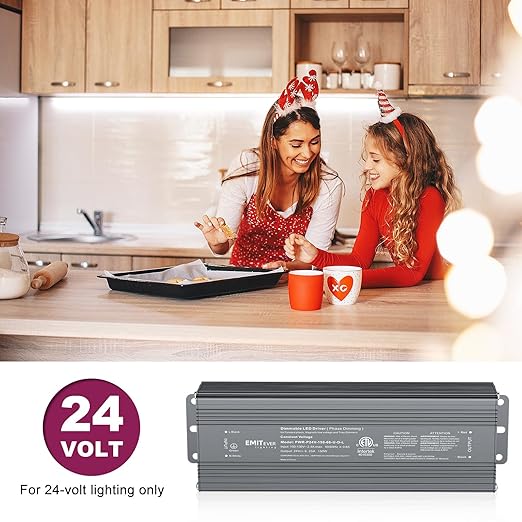 EMITEVER 150W Triac Dimmable LED Driver, Power Supply, AC 120V to DC 24V - Image 9