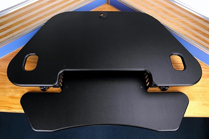 Rocelco 46" Height Adjustable Corner Standing Desk Converter - Image 7