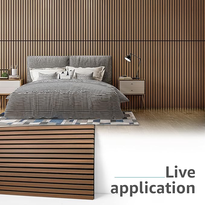 Art3d 4 Pack 47.2 x 23.6in. Wood Slat Acoustic Panels - Image 2