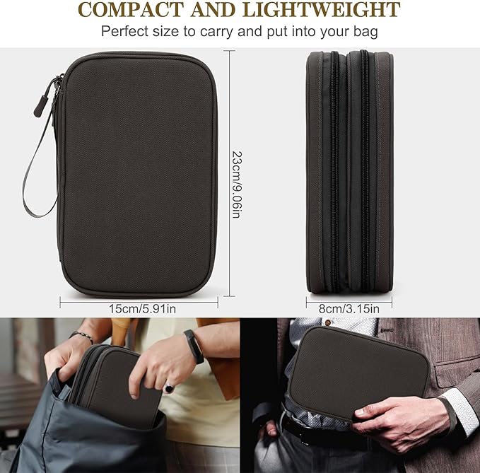 FYY Electronic Organizer, Large Travel Cable Organizer Bag Pouch Electronic - Image 2