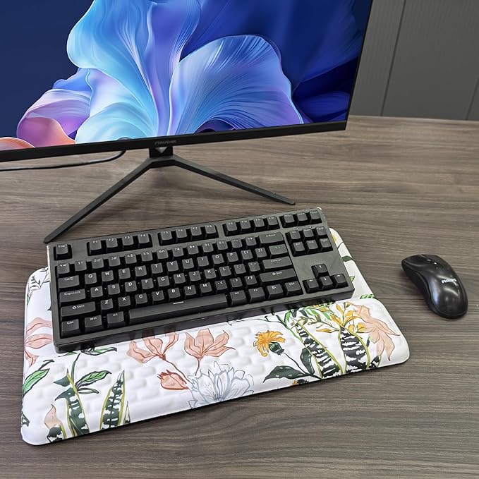 Computer Keyboard Stand with Wrist Rest, Ergonomic Tilted Keyboard Holder - Image 7
