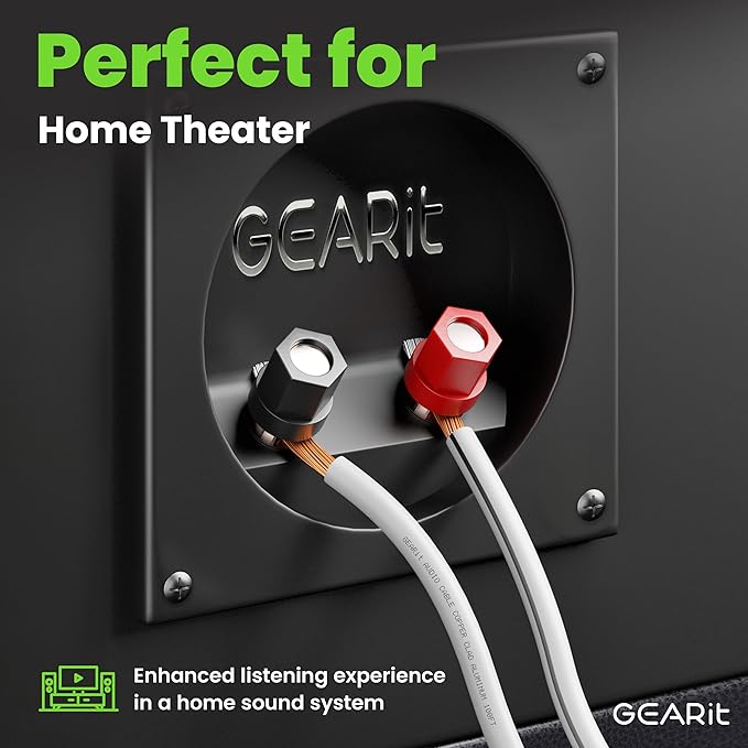 16AWG Speaker Wire, GearIT Pro Series 16 Gauge Speaker Wire Cable Great Use - Image 3