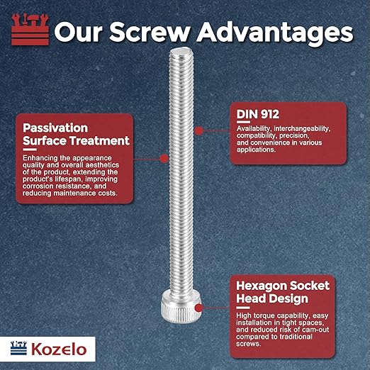 Kozelo 15pcs Socket Head Cap Screws - Image 3