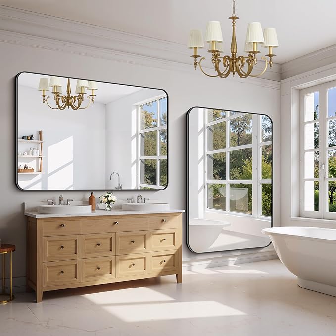 FORBATH Large Bathroom Mirror 60" x 40" - Image 3