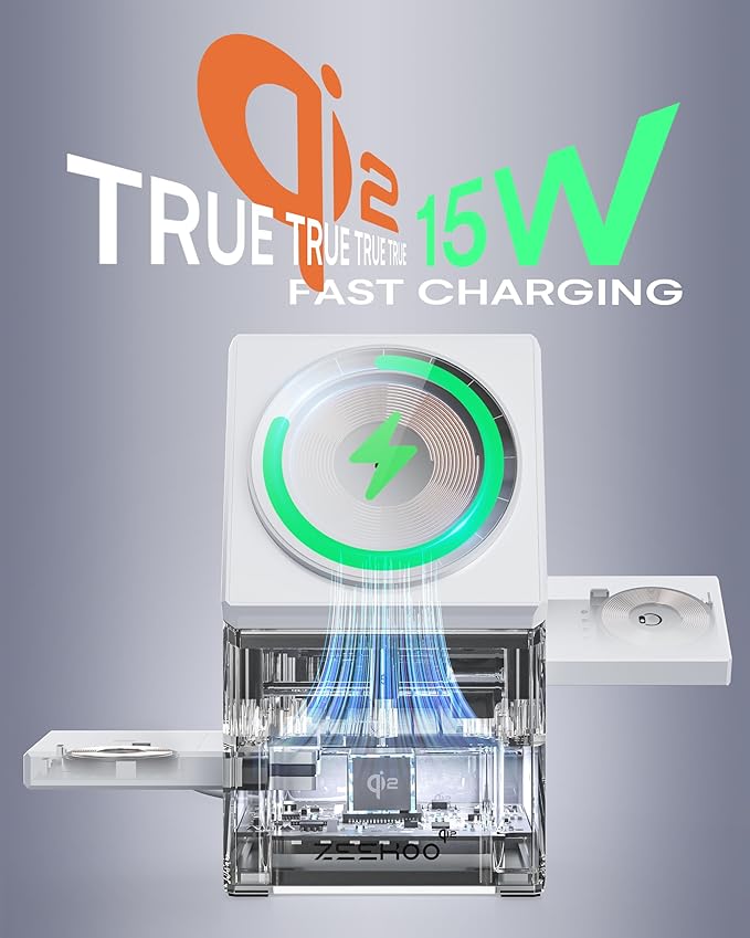 ZEEHOO 3 in 1 Charging Station, - Image 2