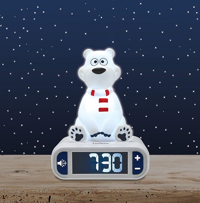 LEXiBOOK Polar Bear Digital Alarm Clock - Image 5