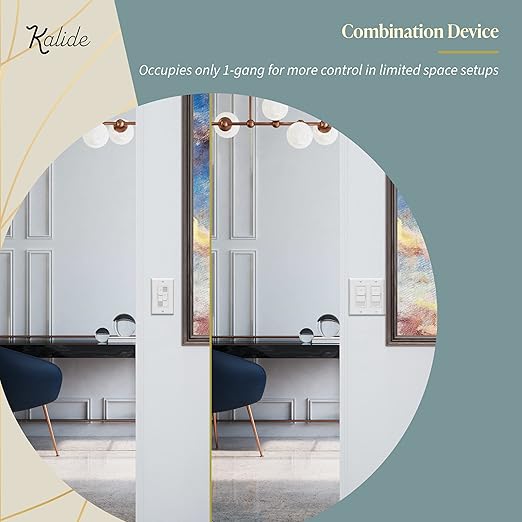 TOPGREENER Kalide Dual Load Dimmer Light Switch, Double LED Dimmer Switch - Image 7