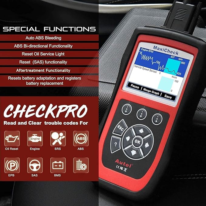 Autel MaxiCheck Pro OBD2 Scanner ABS Scan Tool - Image 2