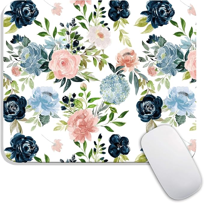 Armanza Square Mouse Pad Pretty Flowers, Personalized Premium-Textured Custom by Armanza