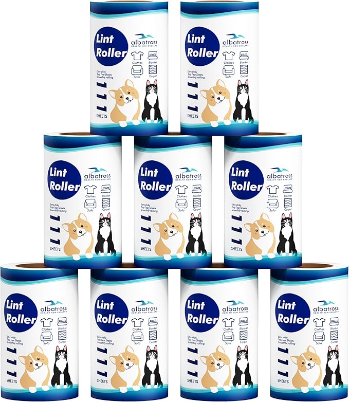 Extra Sticky Lint Roller Refills Only, Mega Value Set 999 Sheets by AlbatrossHealthNewEngland