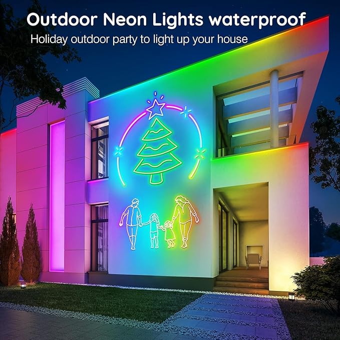 SINLEY Led Neon Rope Lights 120FT, Control - Image 6