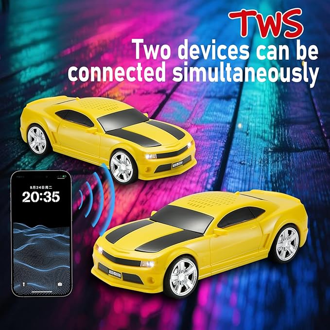 WSTER WS-592 Supercar Design Bluetooth Replica Speaker – Portable Car Model - Image 5