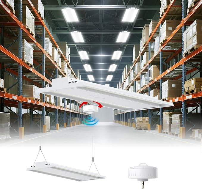 1 Pack 400W LED Linear High Bay Light 4FT, Adjustable 400W/320W/240W/100W by LightingYourBusinessFuture