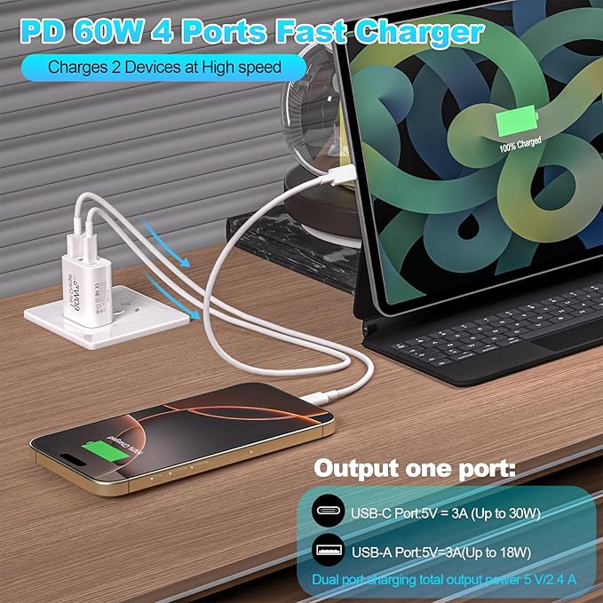 60W USB C Charger Block Fast Charging - Image 6