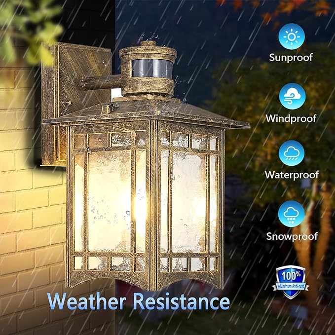 XANGQAN Bronze Outdoor Motion Sensor Lights - Image 6