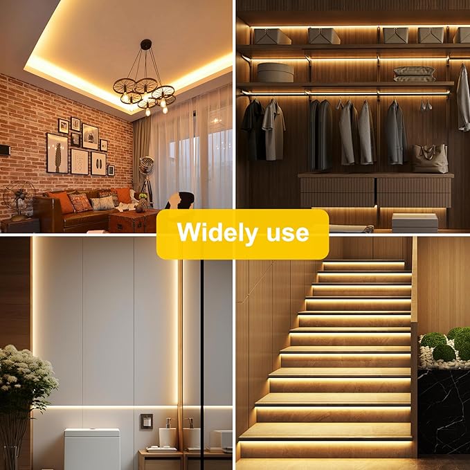 Pandery COB LED Strip Lights Warm White, 24V Dimmable led Light Strip KIT - Image 7