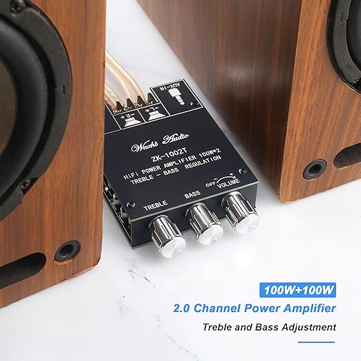 Wuzhi Audio ZK-1002T Bluetooth Amplifier Board 100W+100W Audio Amplifier - Image 3