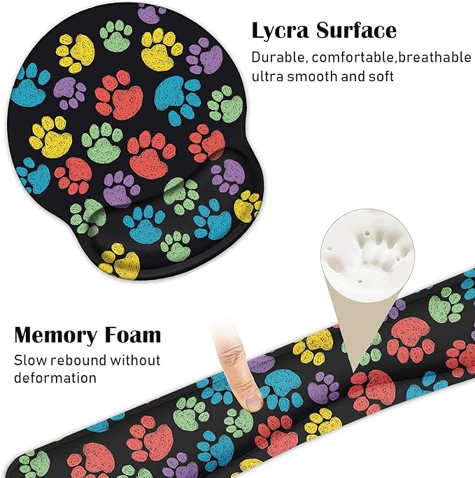 Keyboard Wrist Rest and Mouse Pad Wrist Support Set - Image 6