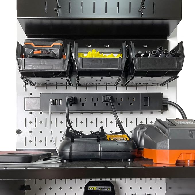 Wall Control Power Tool Storage Organizer Kit Cordless Drill Holder Charging - Image 7