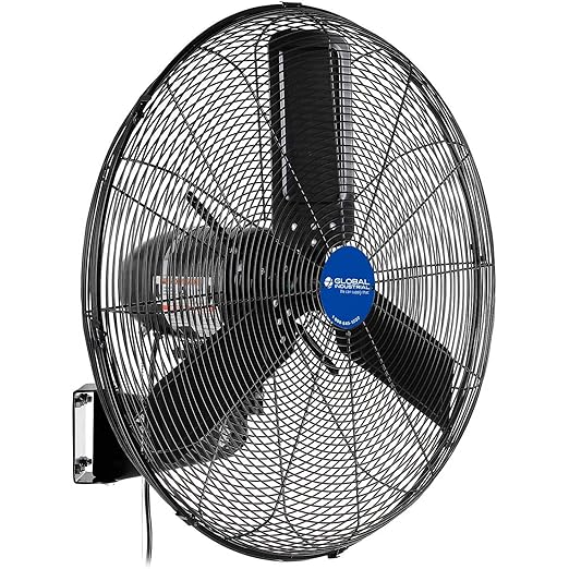 Global Industrial 24" Outdoor-Rated Oscillating Wall-Mount Fan, 2 Speeds by GlobalIndustrial