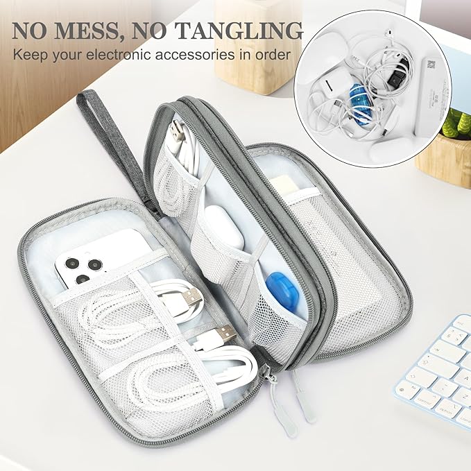 FYY Electronic Organizer, Travel Cable Organizer Bag Pouch Electronic - Image 5