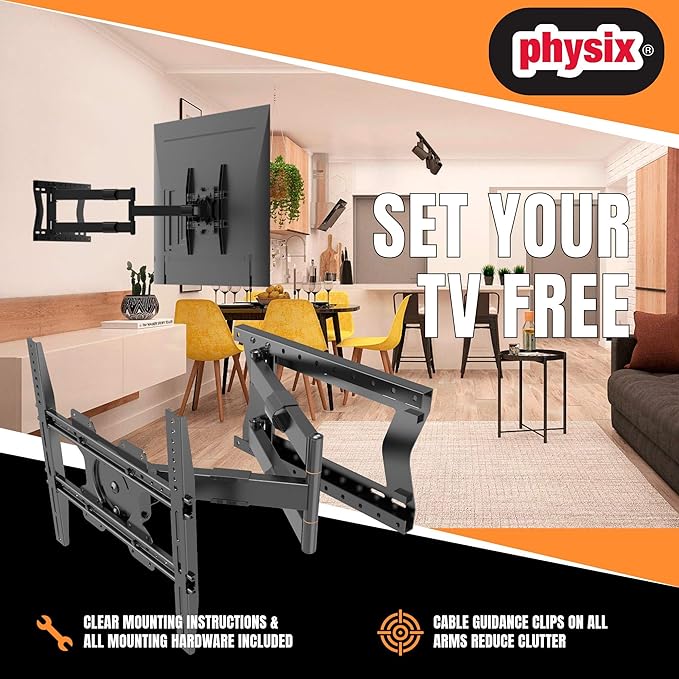 Physix 2080 Long Arm TV Wall Mount - Image 3