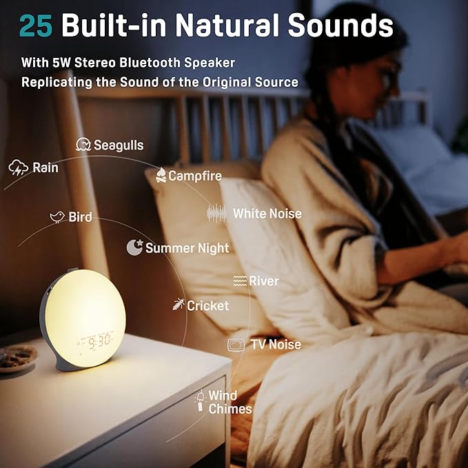 Sunrise Alarm Clock White Noise Sound Machine - Image 2