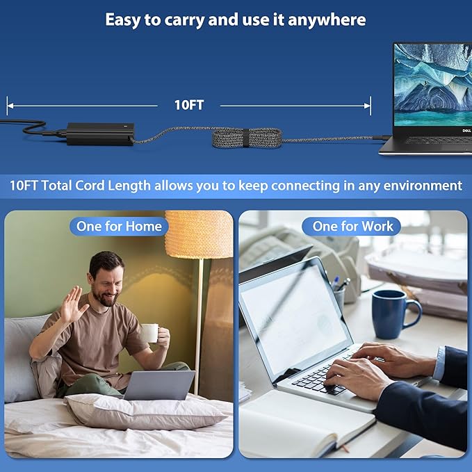QIOUZW 2025 New Slim 65W 60W USB C Laptop Charger Compatible - Image 6