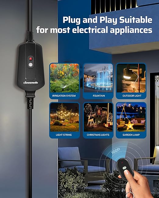DEWENWILS Outdoor Wireless Remote Control Outlet, 15 amp Heavy Duty - Image 6