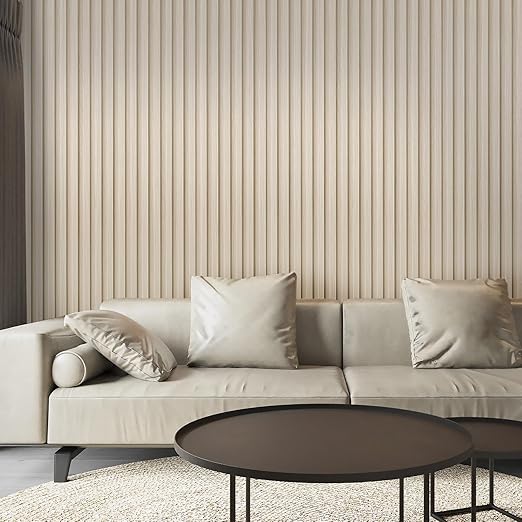 Art3d 8-Pack 96 x 6in. WPC Acoustic Slat Wall Panel - Image 2