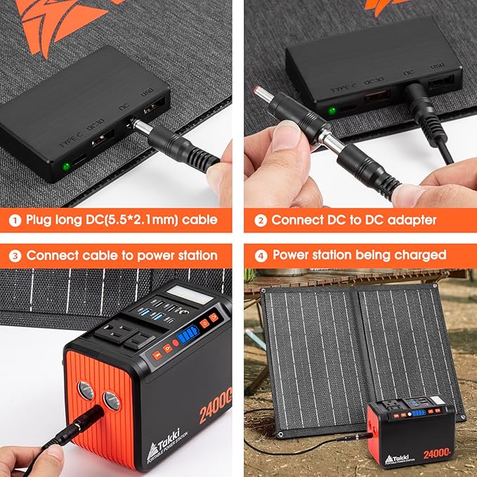 Takki Solar Generator 120W Peak Portable Power Station - Image 5