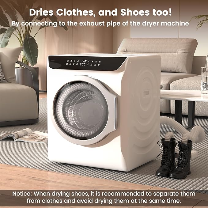 VCJ 2.8 cu.ft Portable Dryer, 1400W Electric Clothes Dryer - Image 5