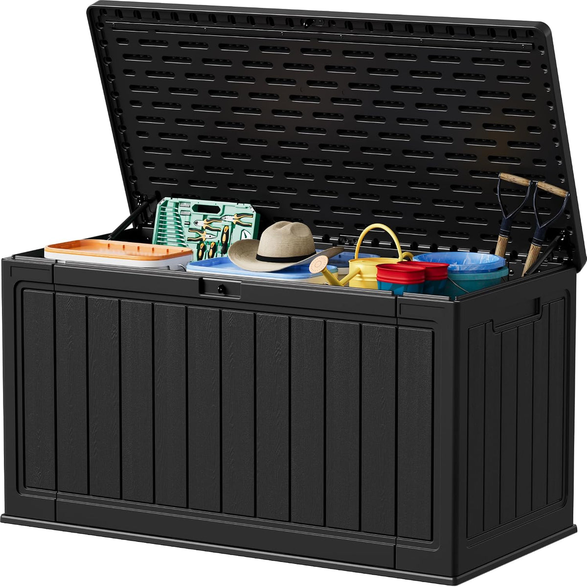 devoko 160 gallon double-wall deck box with divider, main product view