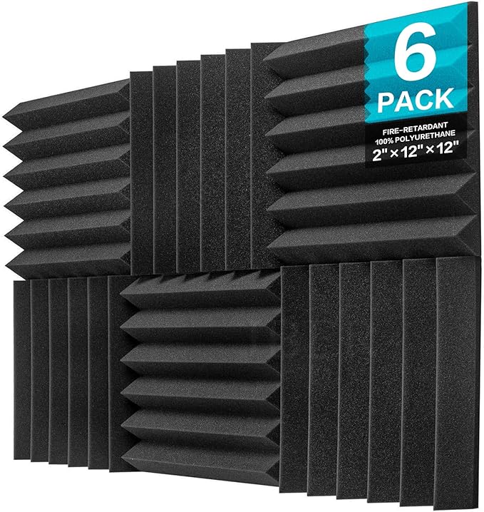 JBER 6 Pack Acoustic Foam Wedge by JBER