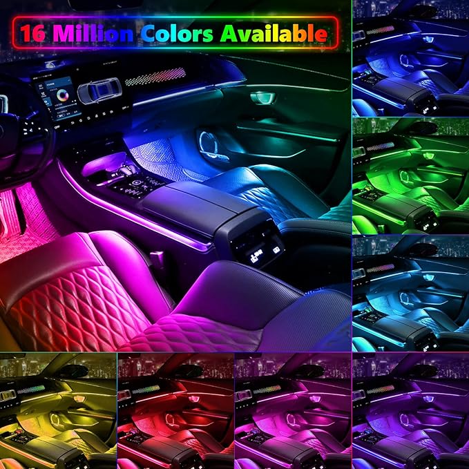 Dreamcolor Acrylic Interior Car Lights, AMKI Car LED Strip Light - Image 3