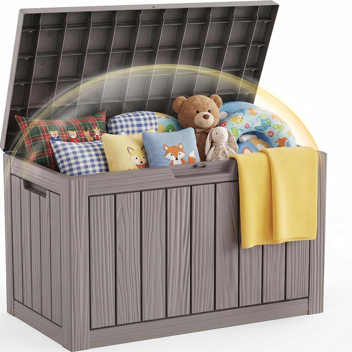 efu outdoor storage box 60 gallon deck box, main product view