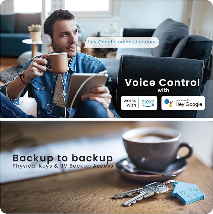 Lockly Secure Pro Smart Lock Wi-Fi, Keyless Entry Digital Keypad Door Lock - Image 8