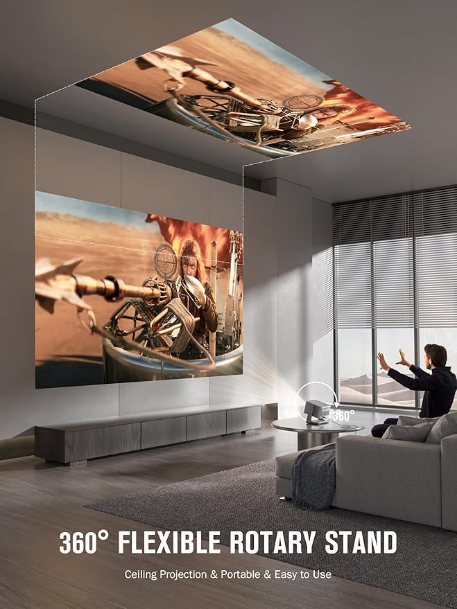 【2200ANSI & Officially-Licensed APP】Smart 4K Projector - Image 8