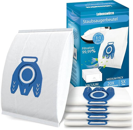20 Pack 3D Airclean GN Vacuum Bags by Lebenswuerze
