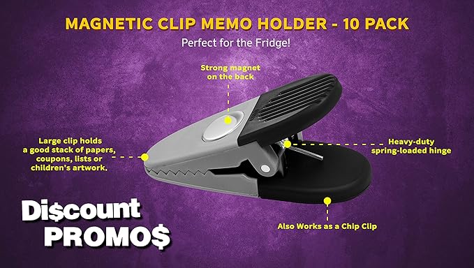 10 Magnetic Memo Holders Set - Image 3