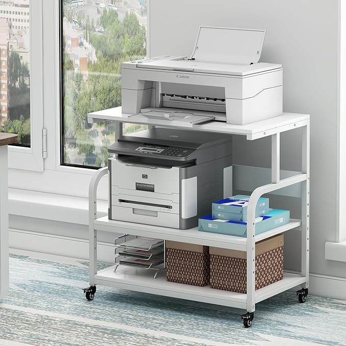 Fannova Printer Stand, 32.3" x 18.9" x 32.1" Extra Large Printer Table by Fannova