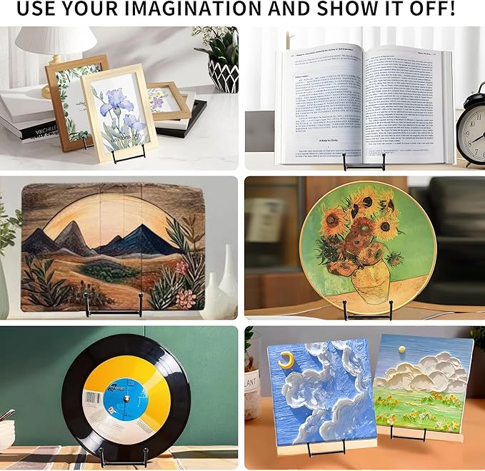 18 pcs 4.5in Plate Stands for Display, Metal Plate Holders Display Stands Can - Image 6