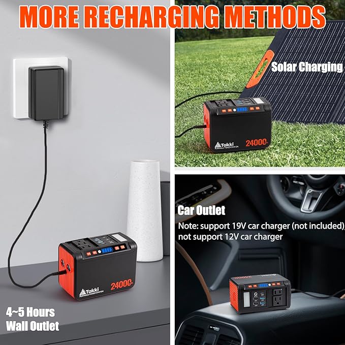Takki 88.8Wh Portable Power Station Lithium Battery Small Generator Power Bank - Image 4