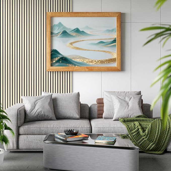 Art3d 4-Piece 94 x 12.6 Inch Acoustic Lightweight Slat Wall Panel - Image 2