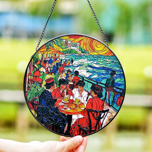 Stained Glass Window Hanging, Stunning 8''/20CM Suncatchers by Newyihan