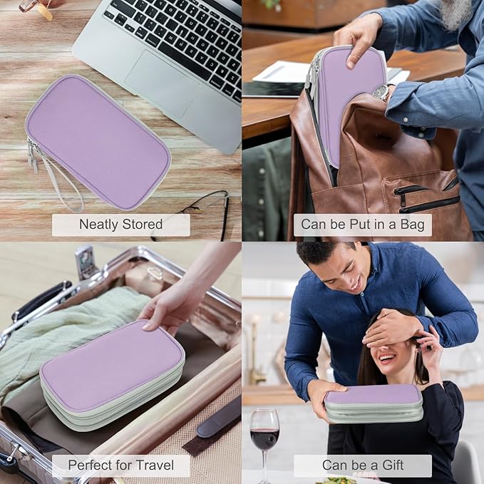 FYY Electronic Organizer, Travel Cable Organizer Bag Pouch Electronic - Image 7