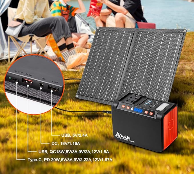 Takki 111Wh Portable Solar Generator Power Station - Image 4