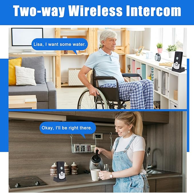 Intercom System for Home, 2 Way Voice Intercom Wireless, Home Intercom System - Image 5