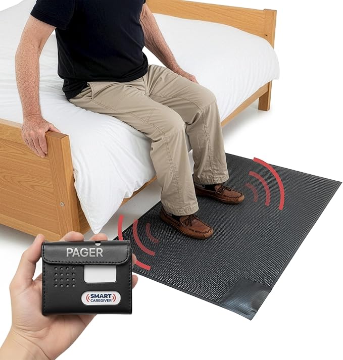 Smart Caregiver Floor Mat Alarm and Pager System by SmartCaregiver